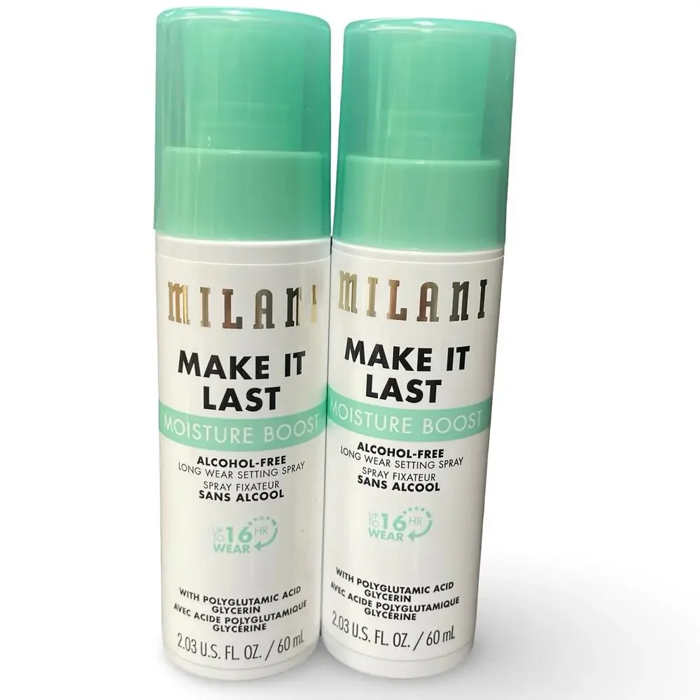 Milani Make It Last Moisture Boost Long Wear Makeup Setting Spray Lot of 2